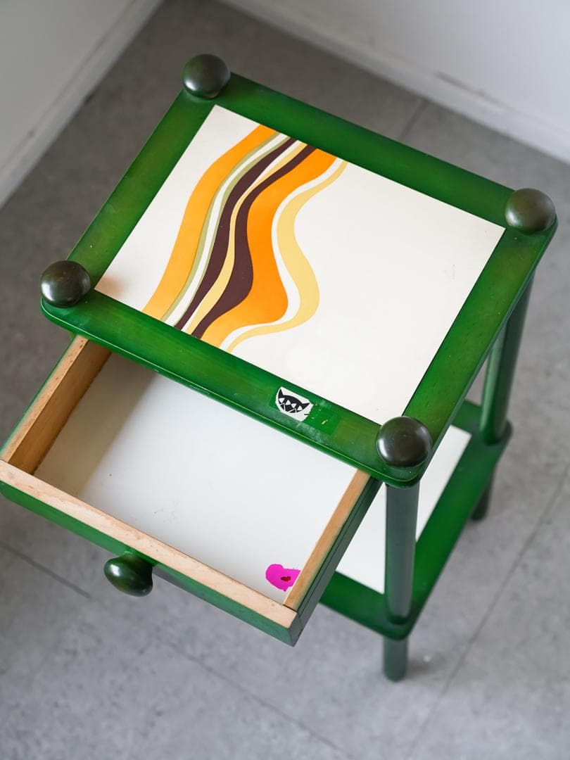 70-80's koizumi ヴィンテージ キャビネット/電話台 レトロポップ