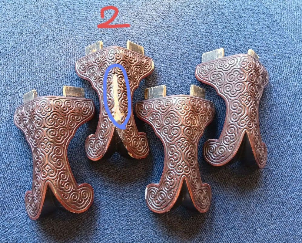 堆朱　座卓 約97cm✕ 74cm✕32.5cm　木製　アンティーク　脚取り外し