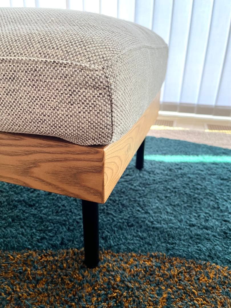 【美品】unico TREL(トレル)カバーリングオットマン