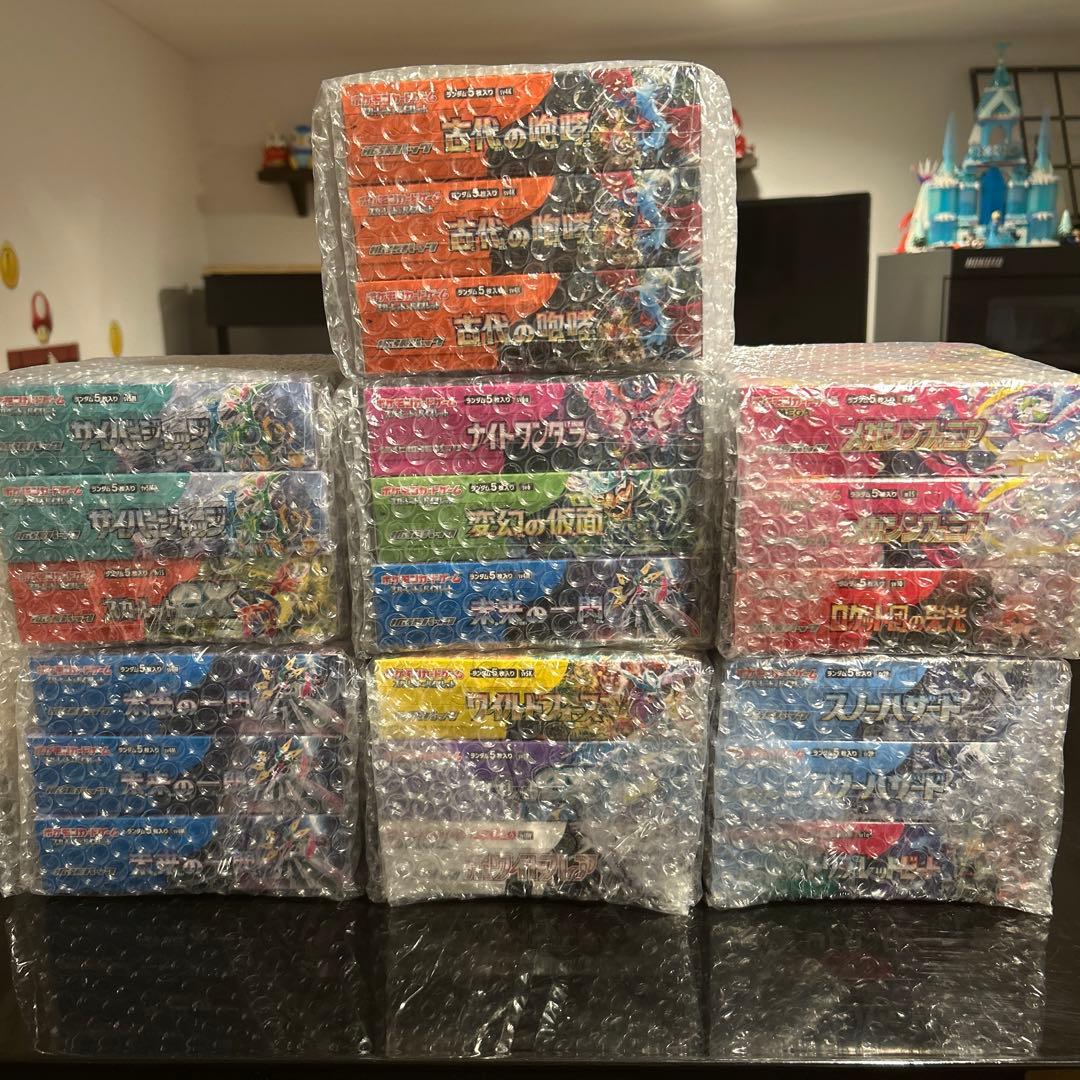 ポケモンカード　未開封ボックス21個まとめ売り　シュリンク付き