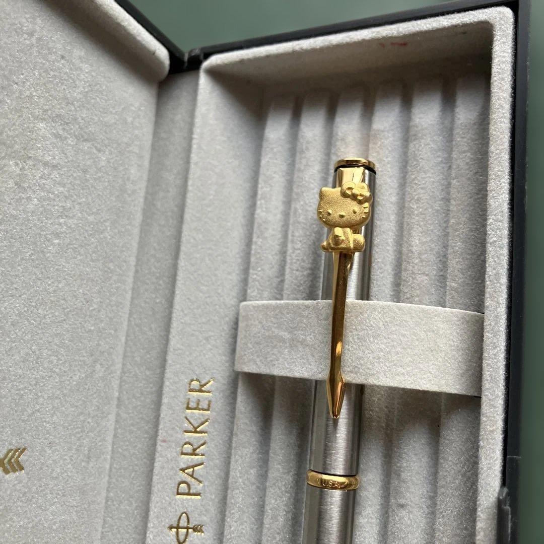 「希少」Parker Hello Kitty ボールペン 専用ケース付き