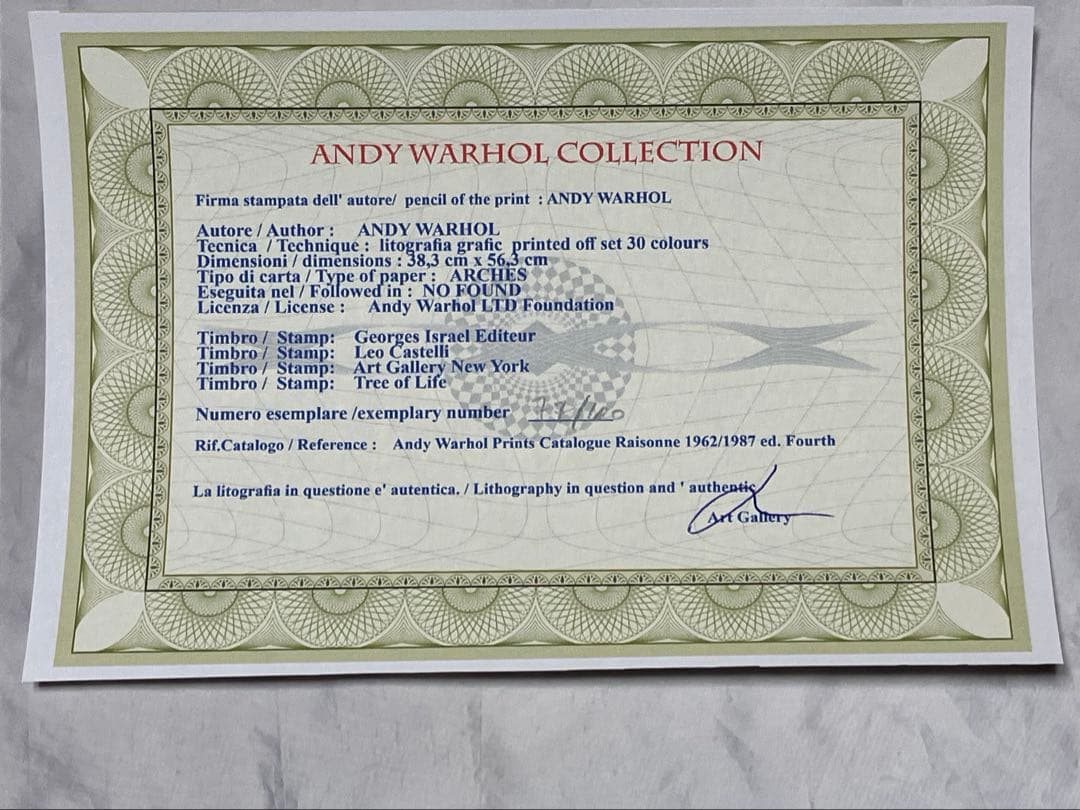 ゴ*ん様 【模写】限定100枚 アート品 アンディ・ウォーホル ミッキーマウス【