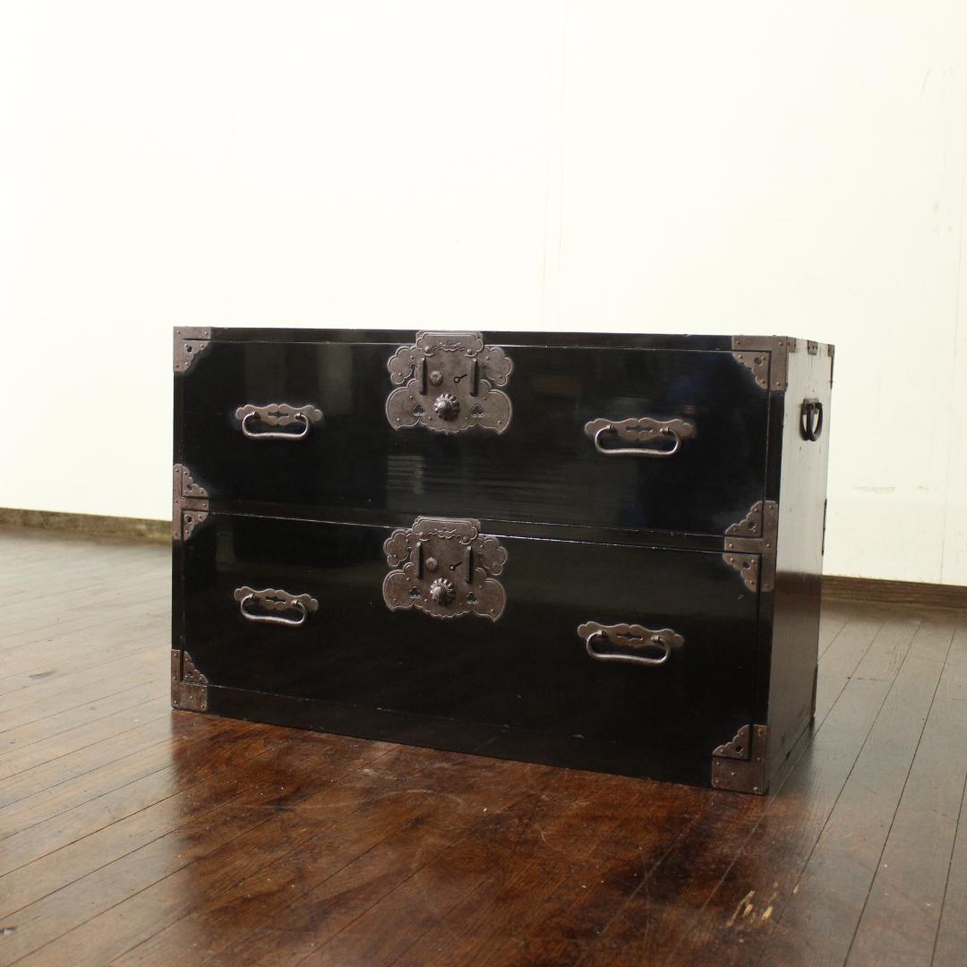兜金具！庄内箪笥 古家具/古民家/時代箪笥/チェスト/和家具/古道具/古民具