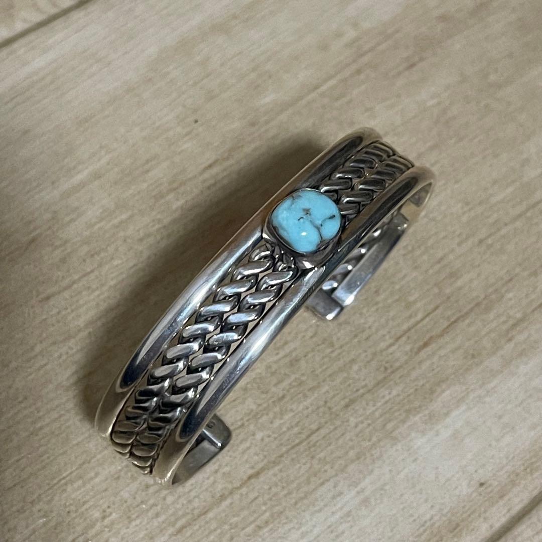 作者不明 T刻印 インディアンジュエリー ターコイズ バングル