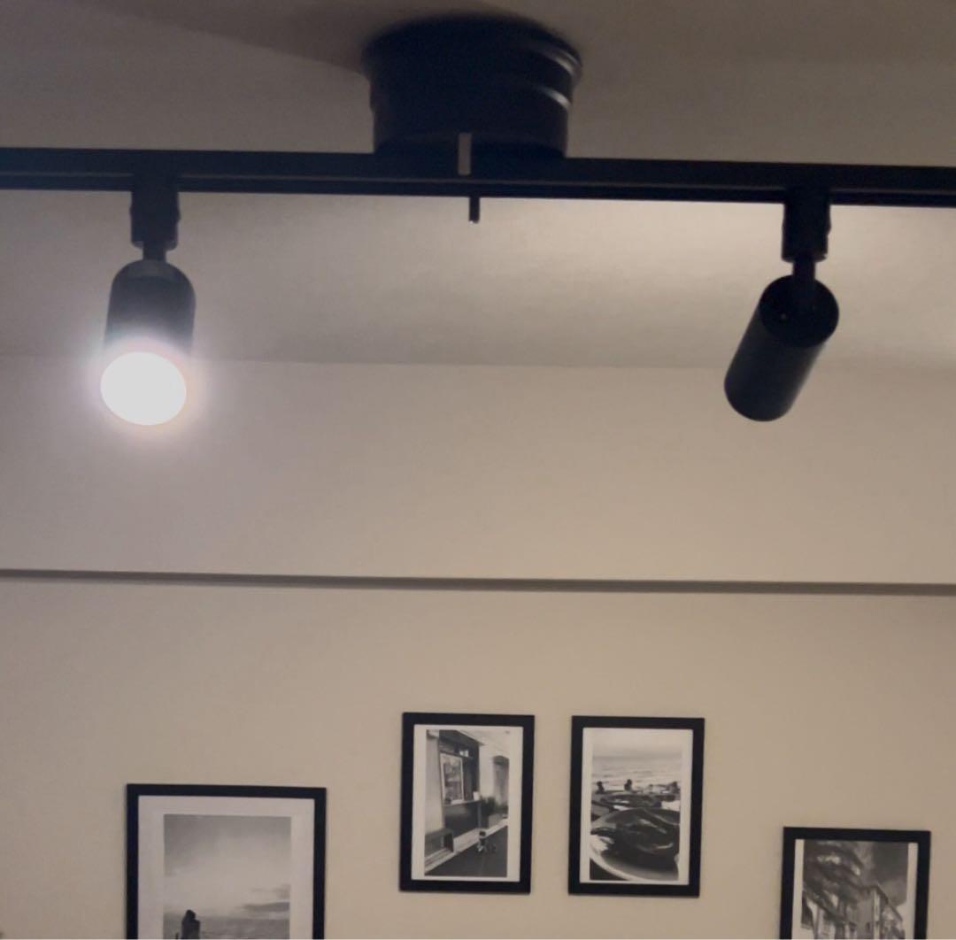 【共同照明】ダクトレールスポットライト／ブラック