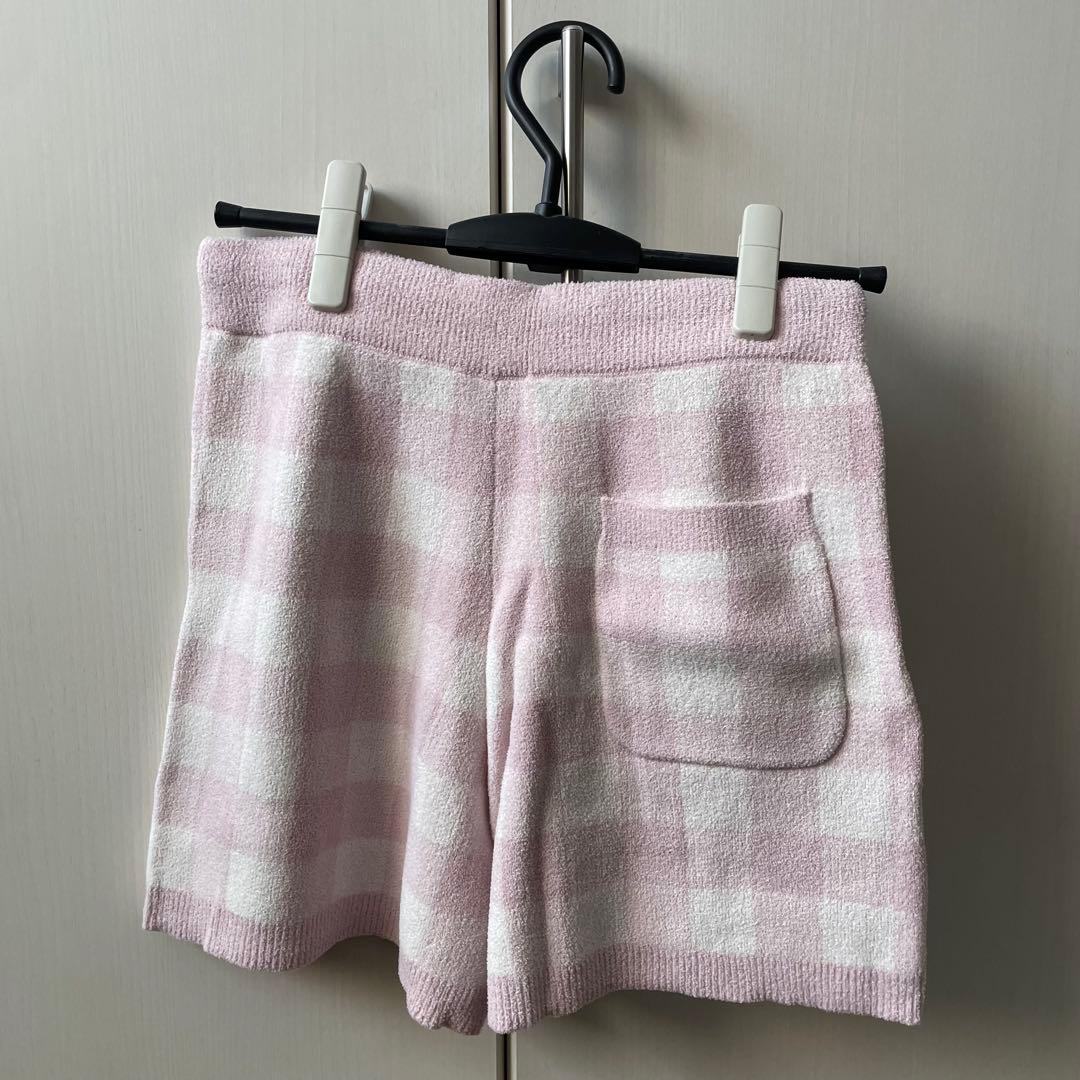 【ピンク】ジェラートピケ ロゴジャガードプルオーバー&ショートパンツセット