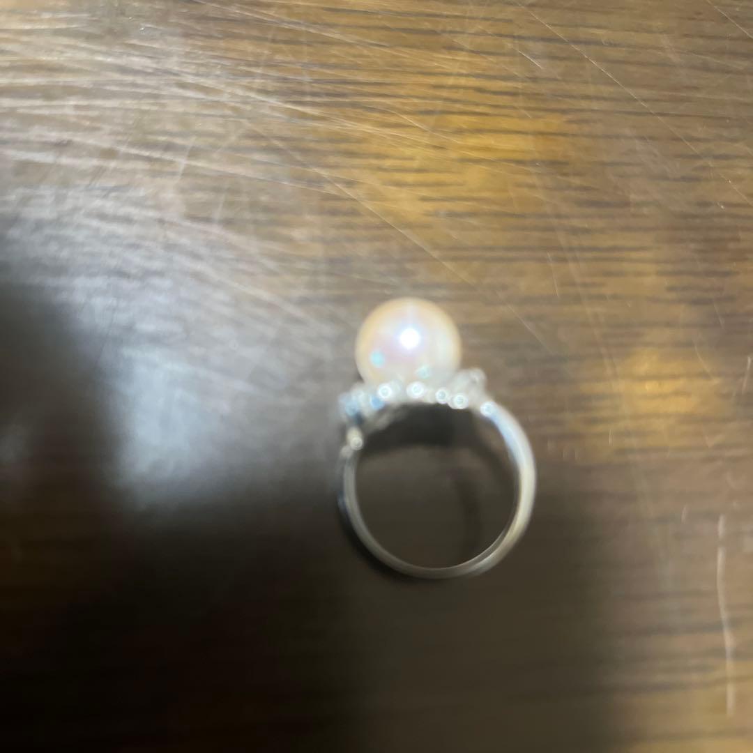 パール　プラチナpt900ダイヤ