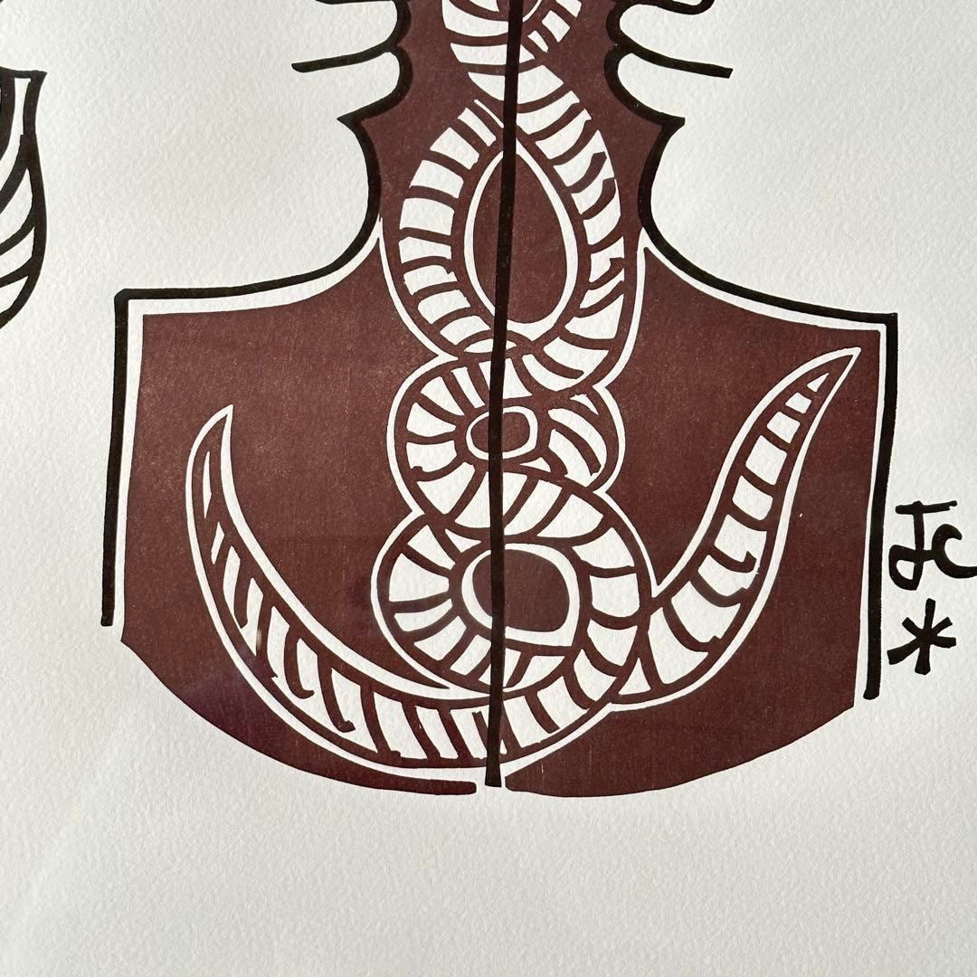 2209様感謝‼️真作ジャン・コクトー『都市伝説-恋人たち』鉛筆署名　降誕祭