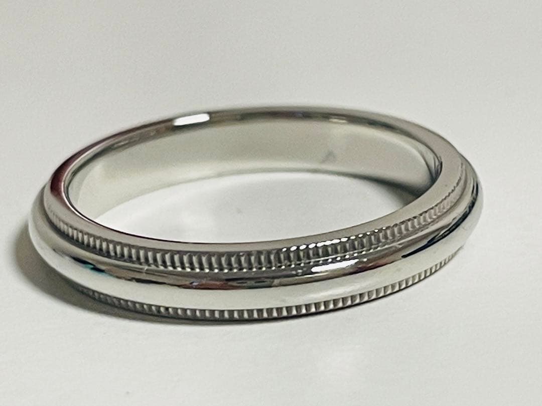【おすすめ・希少・美品】　ティファニー　ミルグレイン　プラチナ　リング　11号