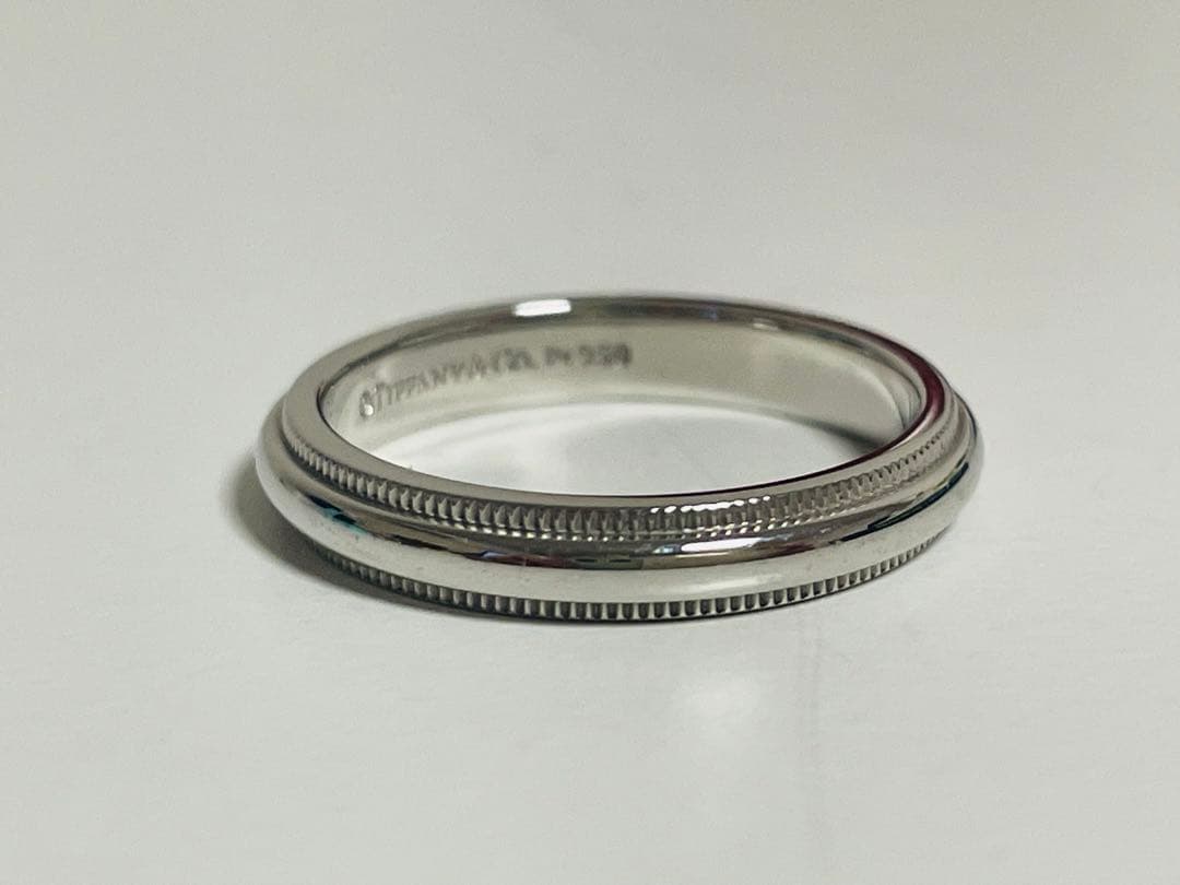 【おすすめ・希少・美品】　ティファニー　ミルグレイン　プラチナ　リング　11号