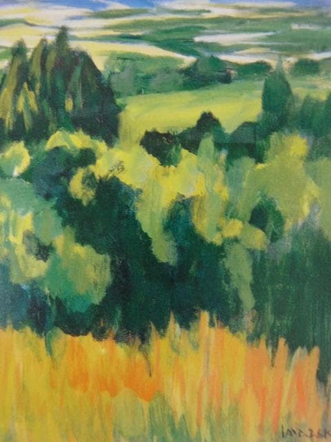 今関一馬、【美瑛遠望】、希少な額装用画集より、新品額装付、状態良好