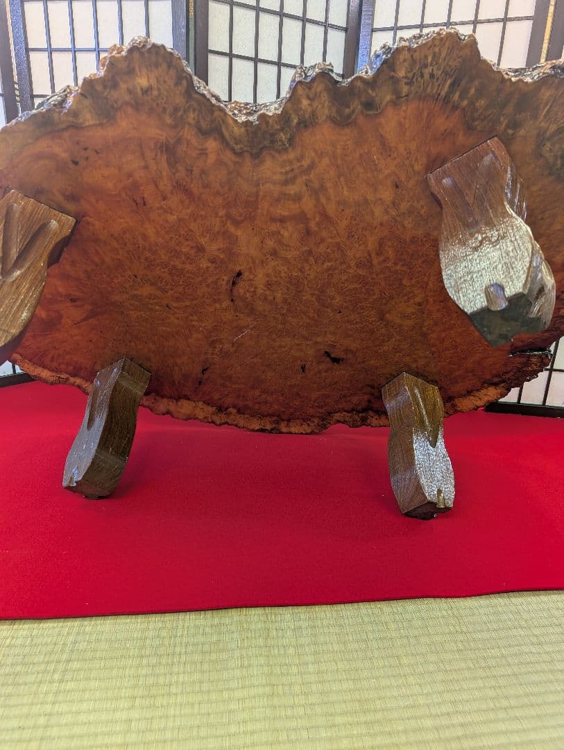 花梨瘤 瘤杢 玉杢 一枚板 総無垢 座卓 特大高級花梨材 葡萄杢 銘木 本花梨