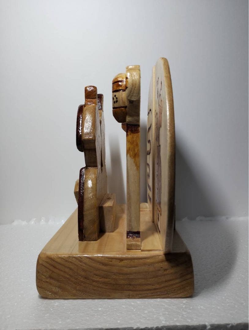 自作　木製雛人形