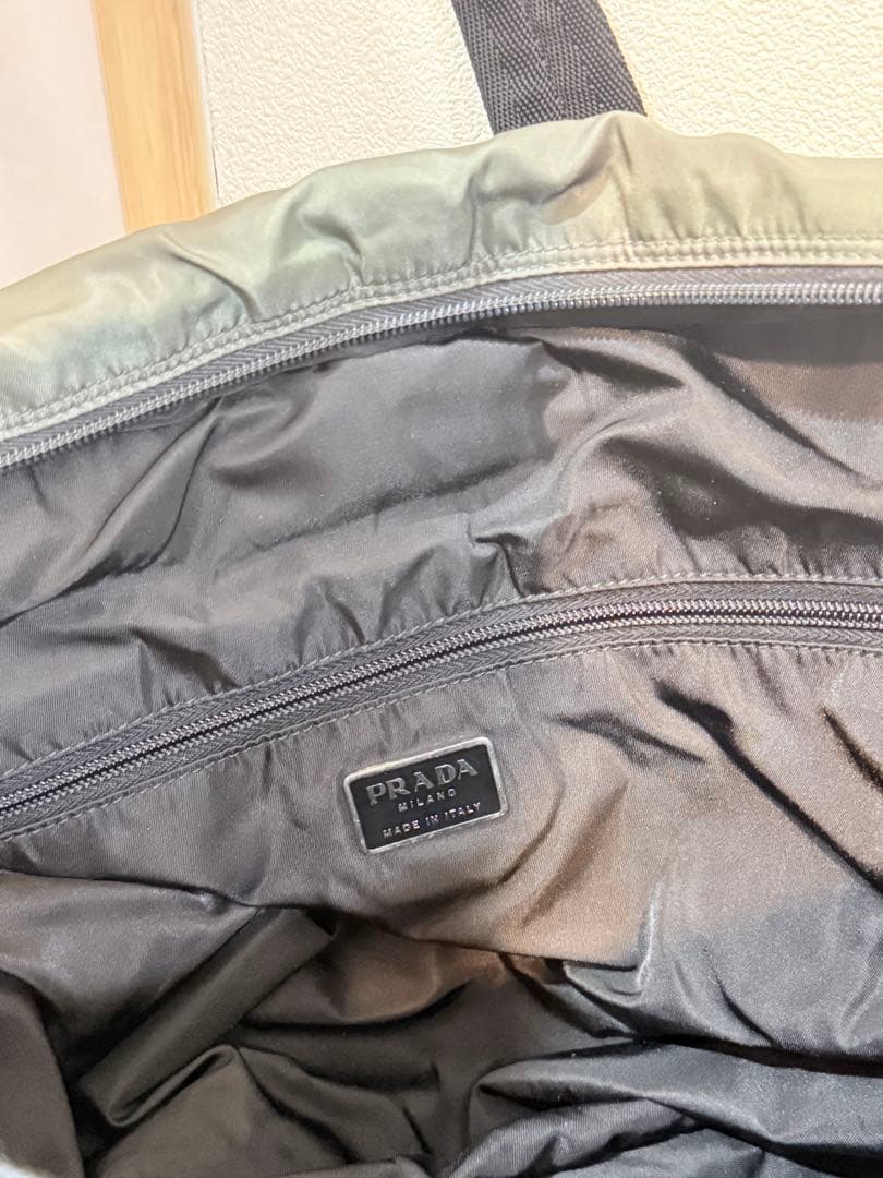 PRADA ナイロン ボストンバッグ 【カーキ色】