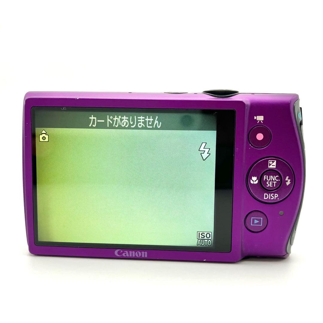 【動作品】Canon IXY 600F パープル コンデジ デジカメ 充電器付