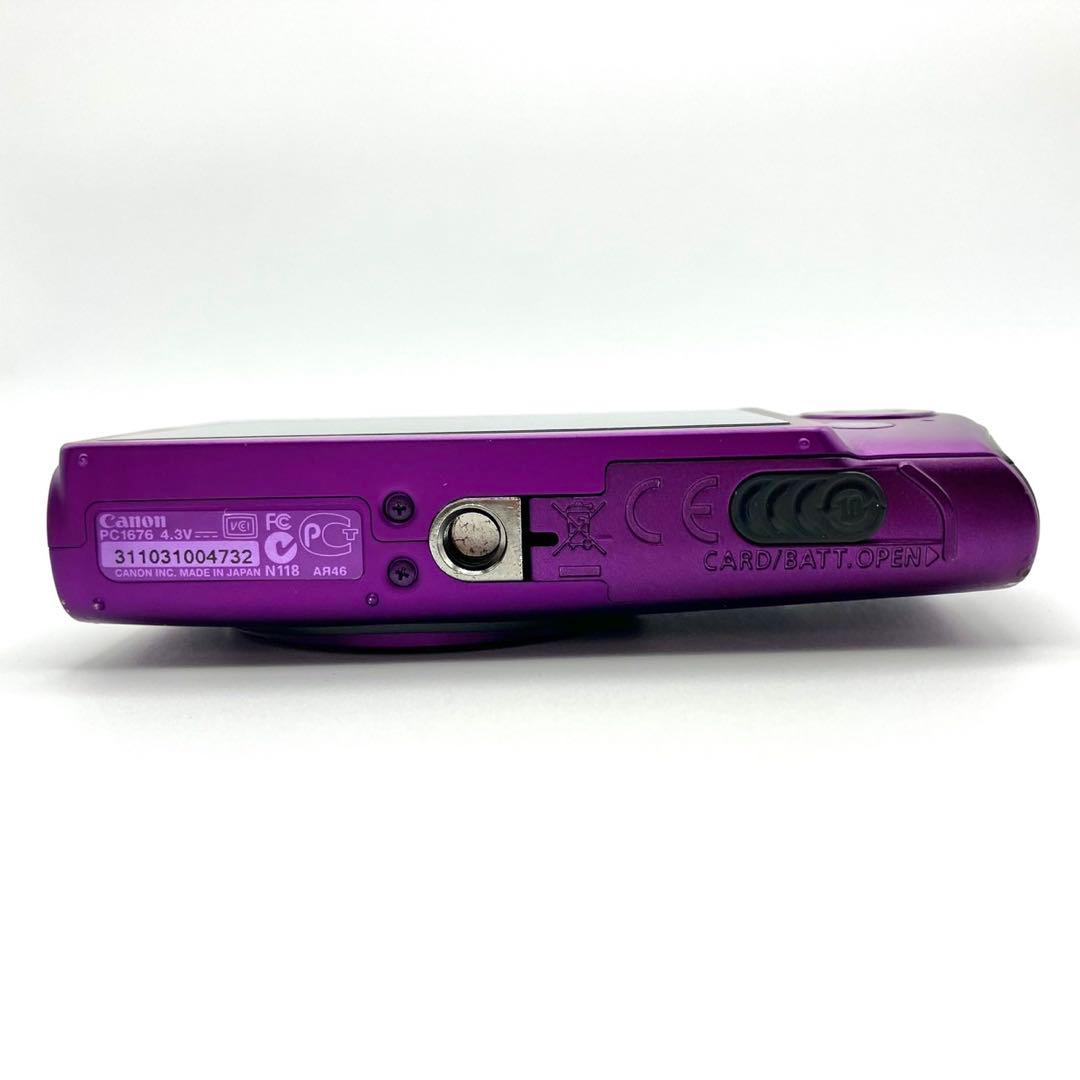 【動作品】Canon IXY 600F パープル コンデジ デジカメ 充電器付