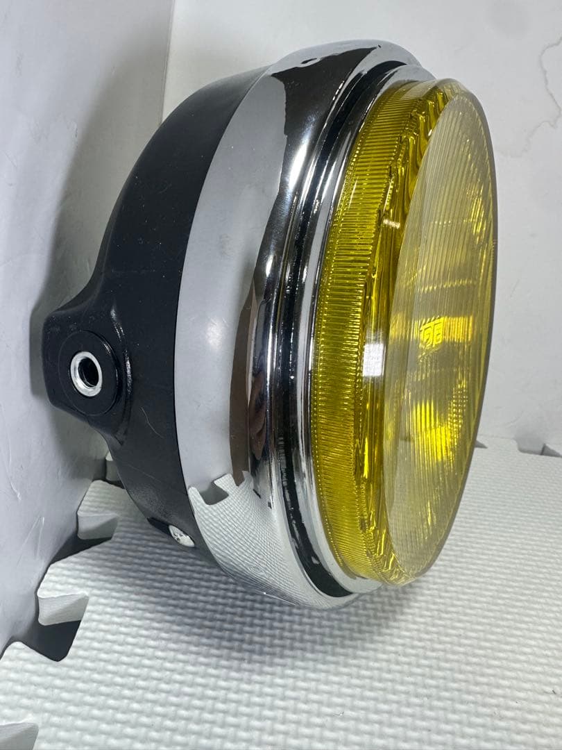 当時物IPF凹みレンズ付きヘッドライトASSY/イエローレンズ