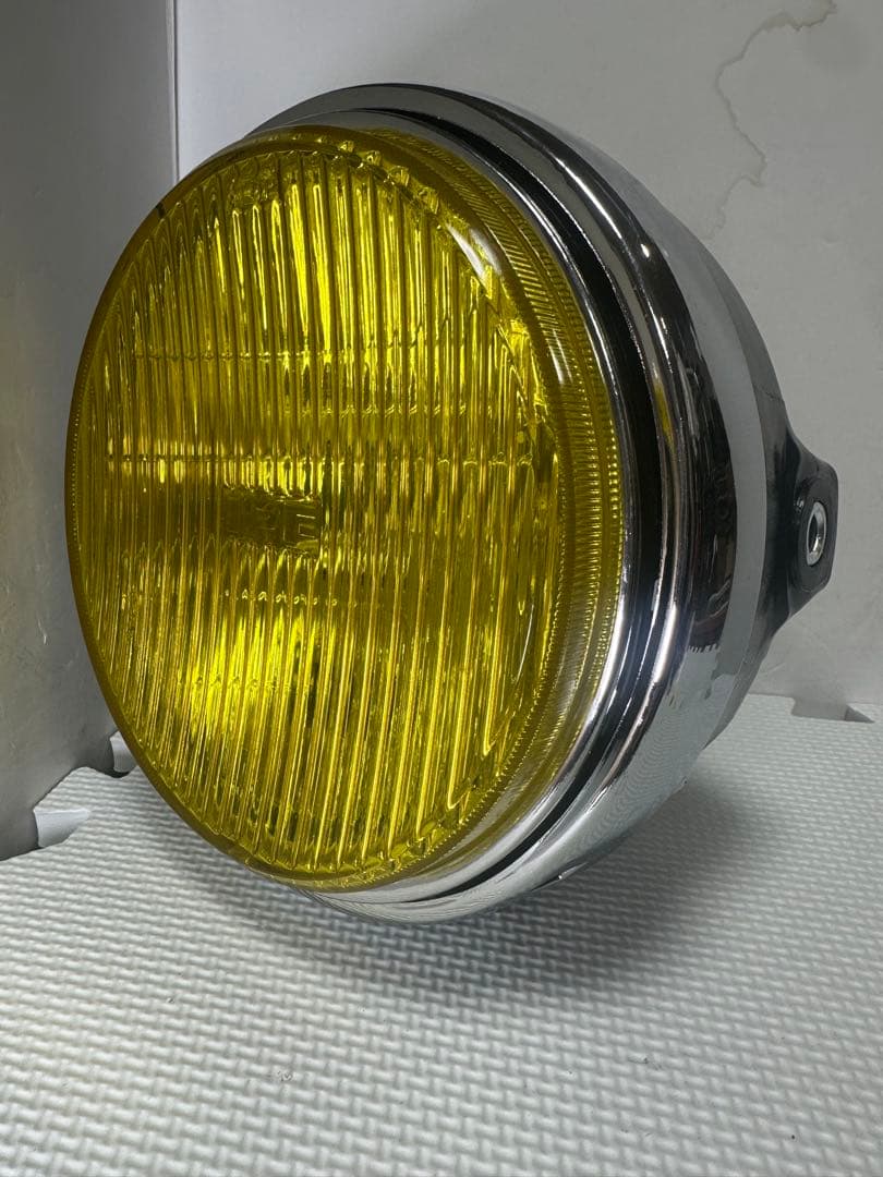 当時物IPF凹みレンズ付きヘッドライトASSY/イエローレンズ