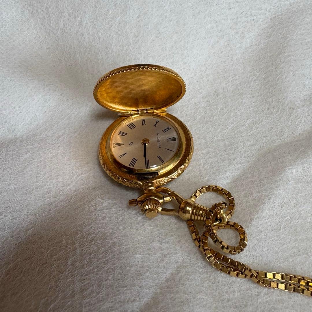 BUCHERER ブッフェラー 懐中時計 アンティーク ペンダントウォッチ