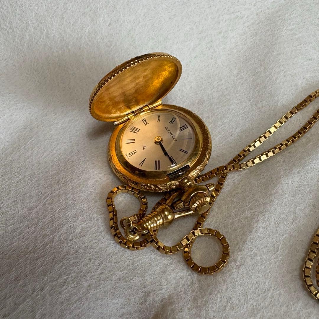 BUCHERER ブッフェラー 懐中時計 アンティーク ペンダントウォッチ