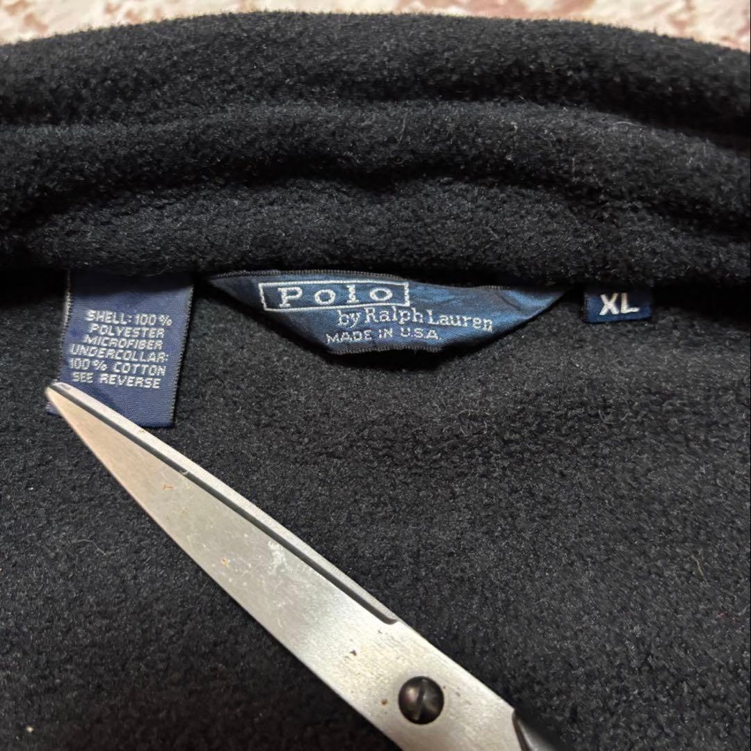 フリース 80s- USA製 ラルフローレン スウィングトップ ドリズラー XL