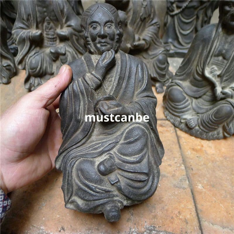 鉄製 仏像 十八羅漢像 茶室 博古架 仏堂 工芸品 置物