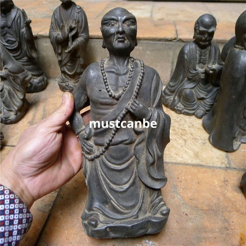 鉄製 仏像 十八羅漢像 茶室 博古架 仏堂 工芸品 置物