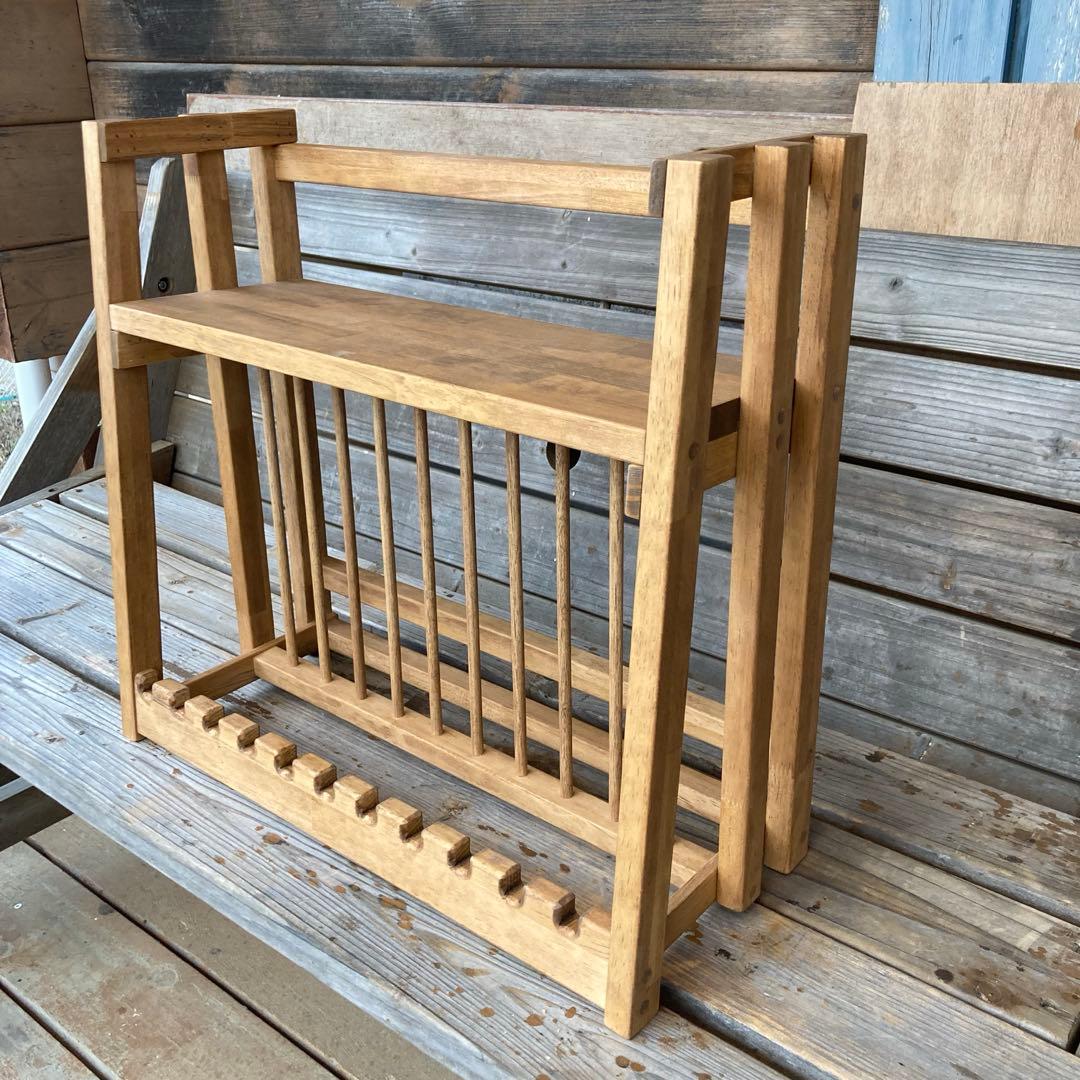 アメリカンカントリー家具　置き掛け両用　ディッシュラック