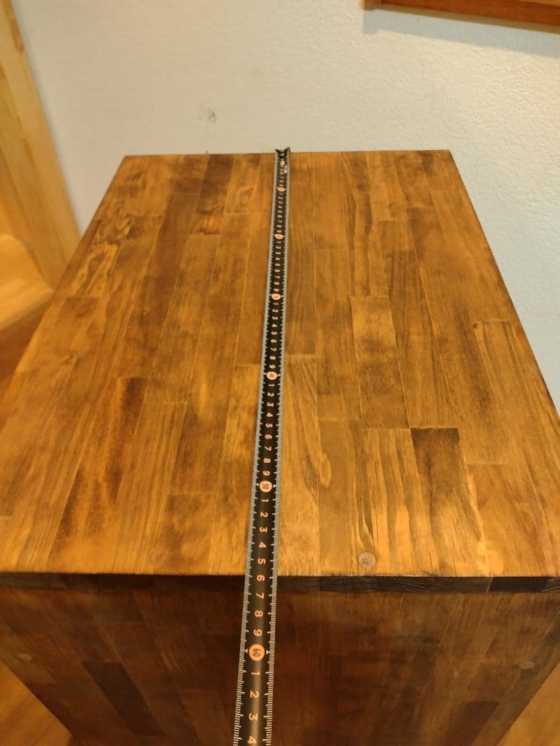 木製　ハンドメイド　オーダー　コの字　ワトコオイル　棚　シェルフ　ラック　水槽台