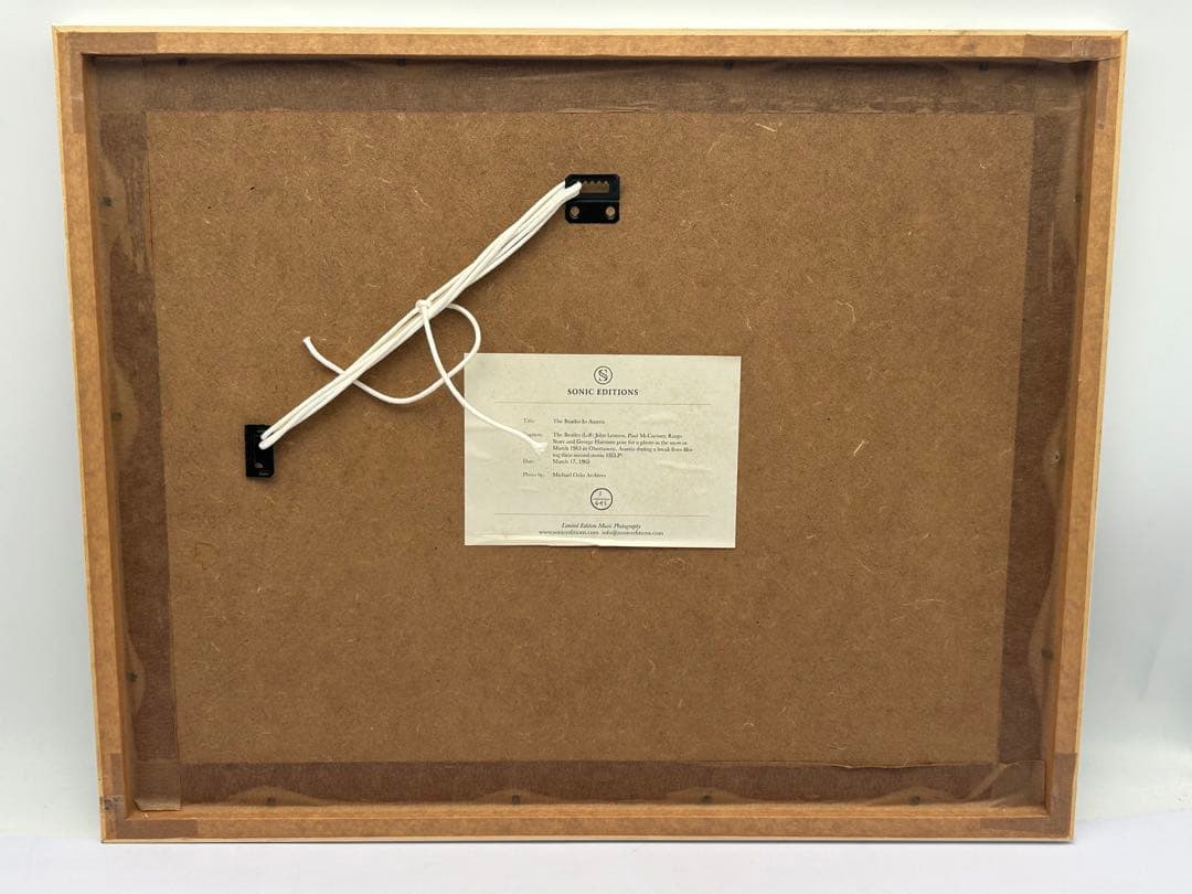 ビートルズ 写真 シリアルNo.1 Sonic Editions アートフォト