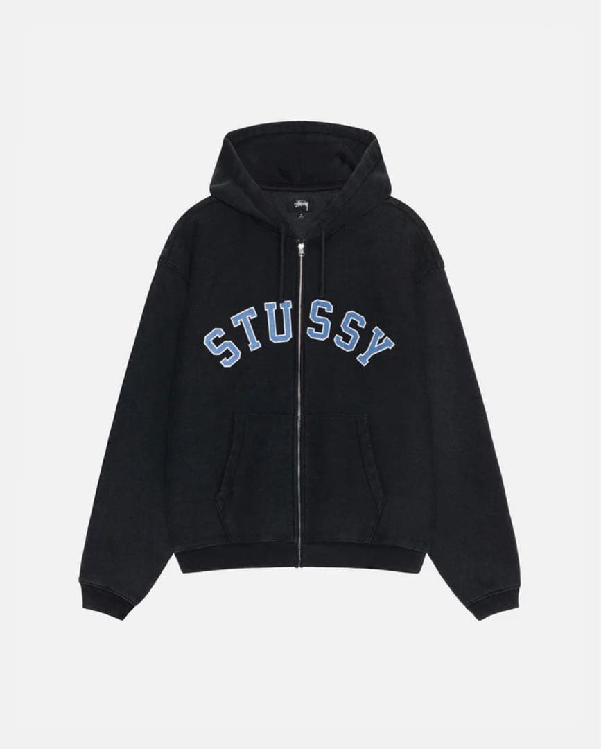 トップス Stussy 2024 AW FADED GRAPHIC ZIP HOODIE