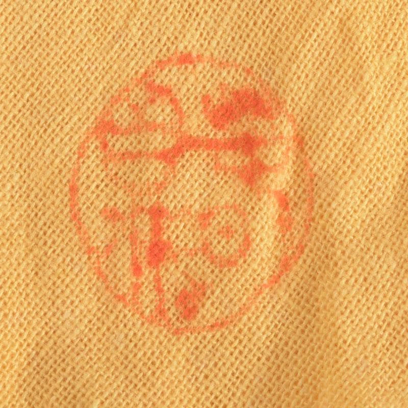 茶道具　古余呂技窯　川瀬竹春作　緑釉　水玉文　蓋置　共布共箱　V　9235