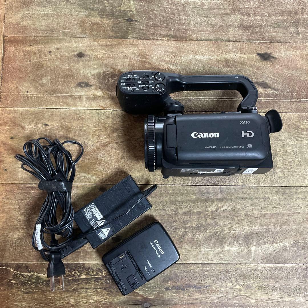 中古ジャンクCanon XA10 業務用ビデオカメラ（XLRハンドルユニット付）