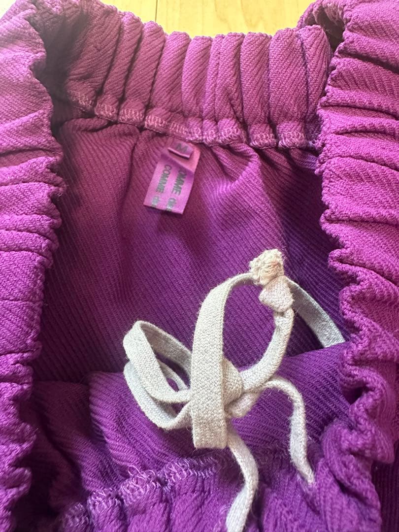 COMME des GARÇONS パープル フレアスカート