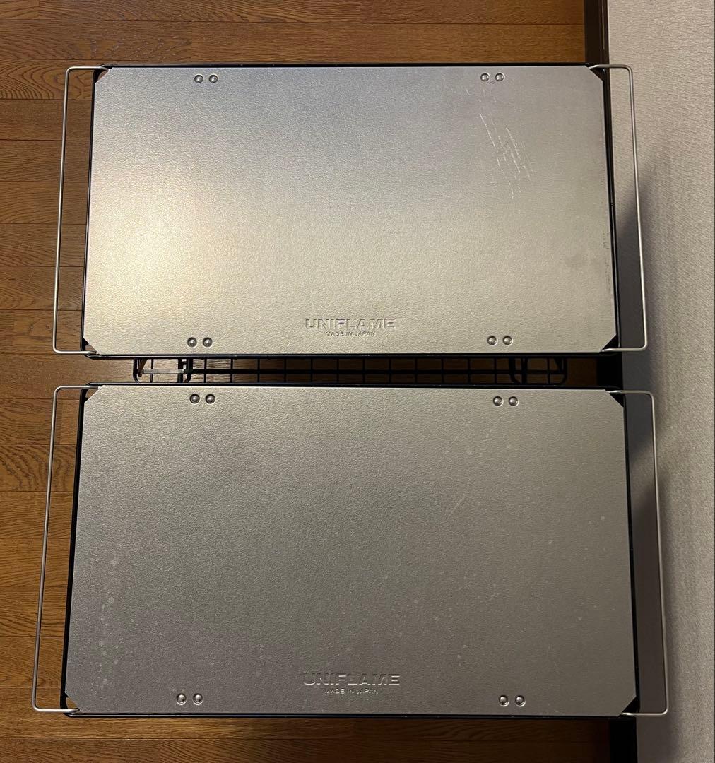 UNIFLAME フィールドラック・ステンレス天板Ⅱ(廃盤)セット