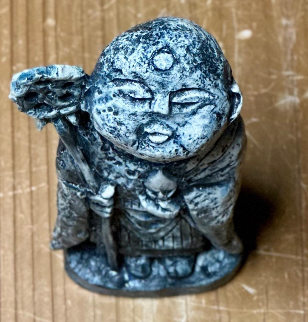再値下げ　新品　清水焼　お地蔵さん　陶器　置物　勇三作　安心菩薩