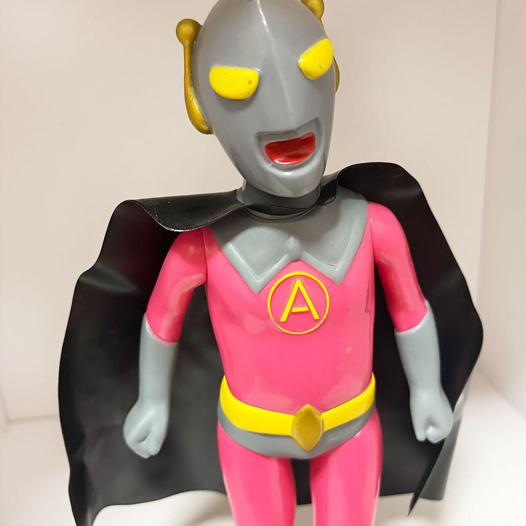 【貴重】マルサン ウルトラエース ソフビ 復刻版 怪獣新聞