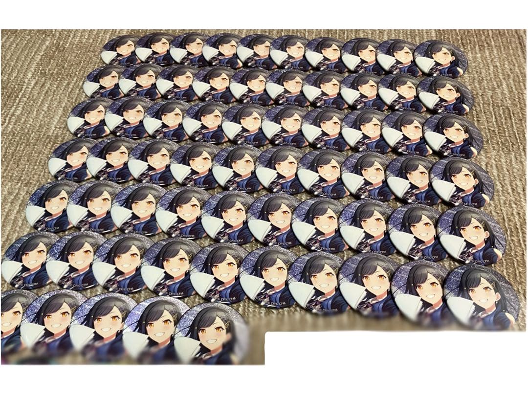 プロセカ 白石杏 グリッター缶バッジ 31B