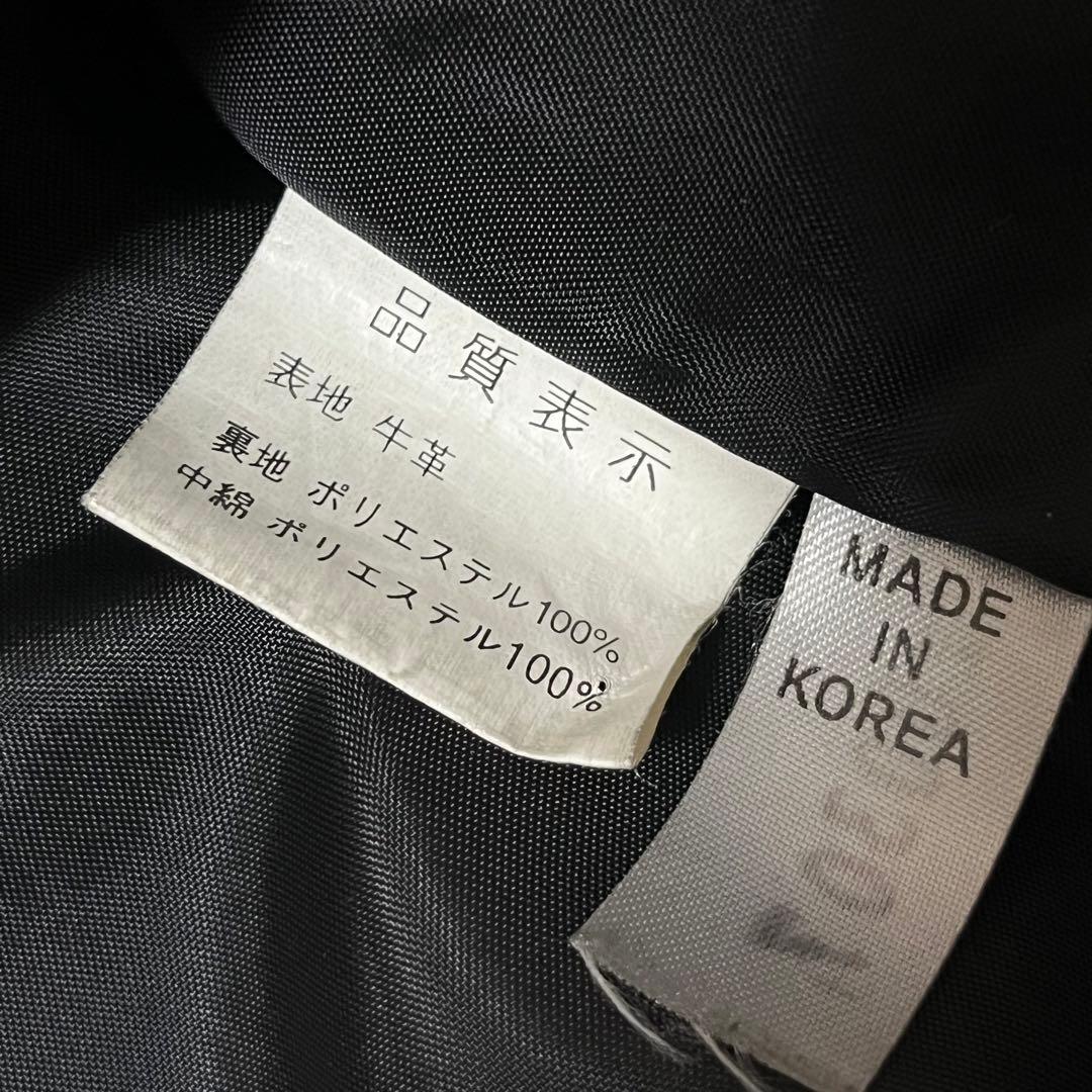 NANKAI ナンカイ　ダブルライダースジャケット レザー Lサイズ　ブラック