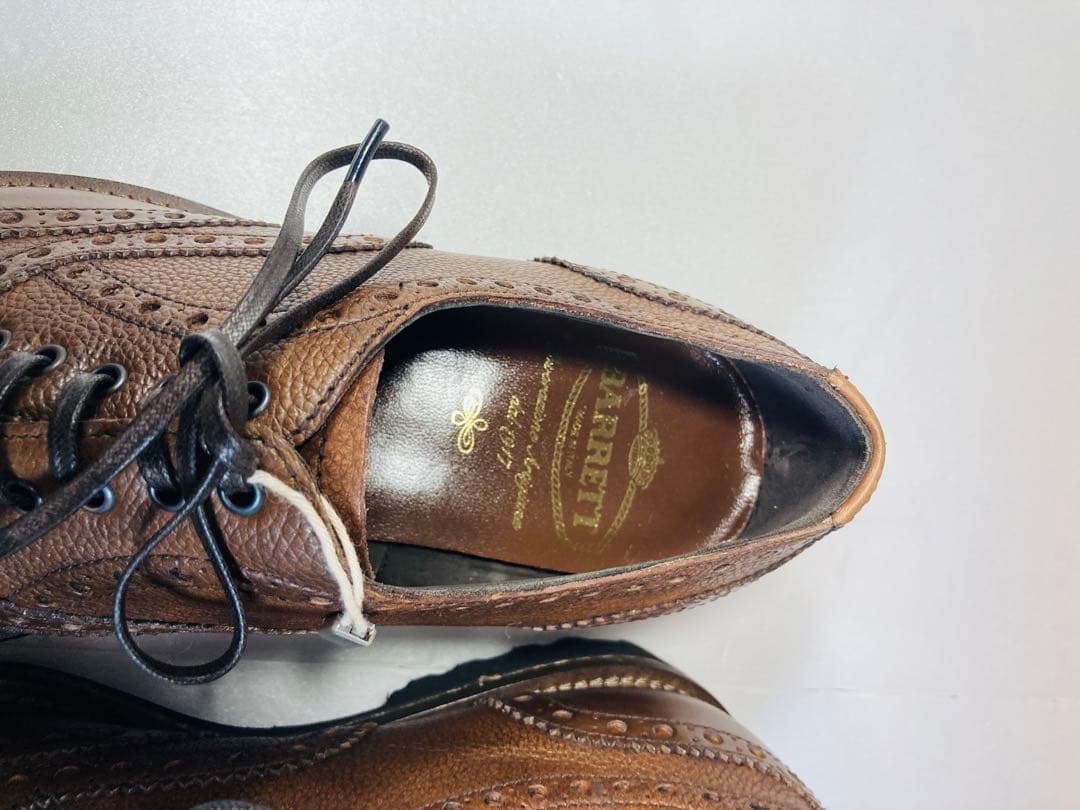 【新品 定価9万】barrett バレット5 1/2 24.5cmフルブローグ