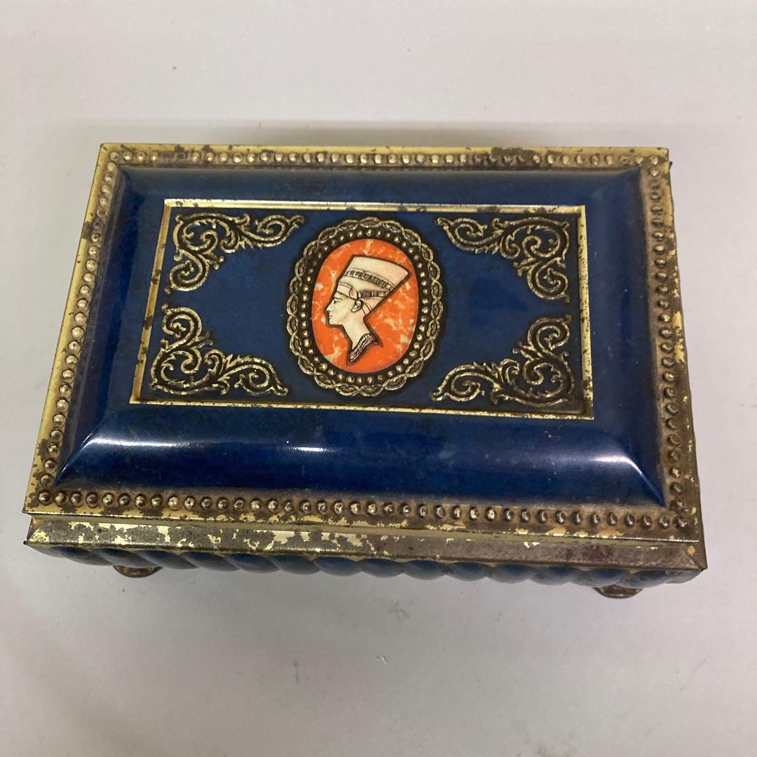 E-壁 【アンティーク】Bensons 貴婦人カメオ ジュエリーボックス 宝石箱