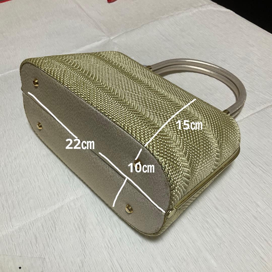 和想庵　高級礼装用　組ひも　金属糸　バック草履セット　美品　未使用