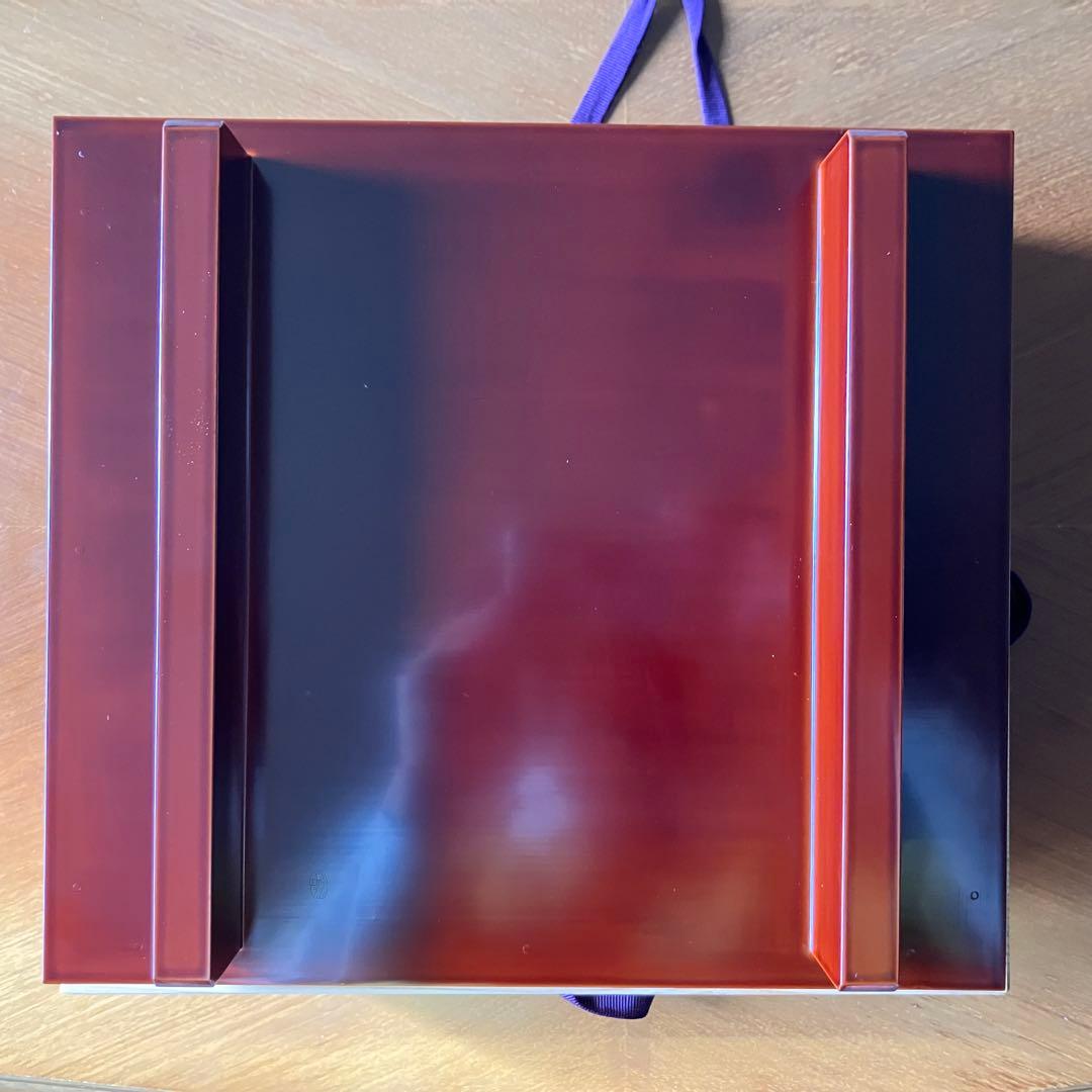 象彦 脚付き盆 溜塗り