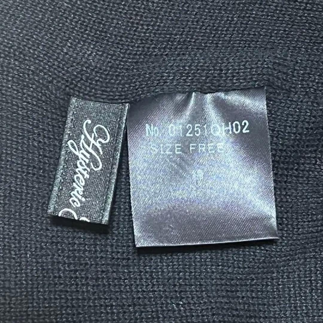 Hysteric glamour typeロゴ　ビーニー ブラック