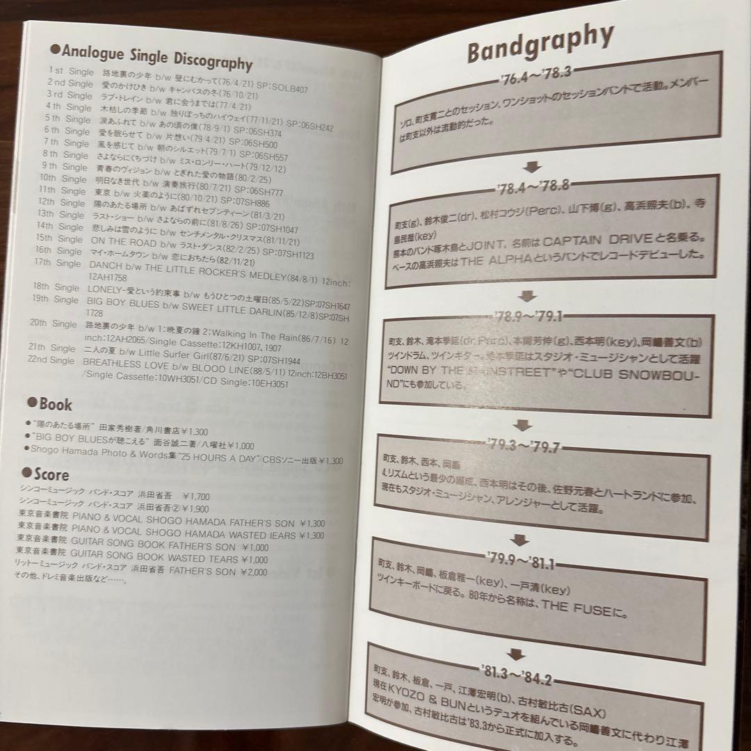 週末限定特価‼️さらにNo252を追加‼️浜田省吾ファンクラブ会報バックナンバー‼️