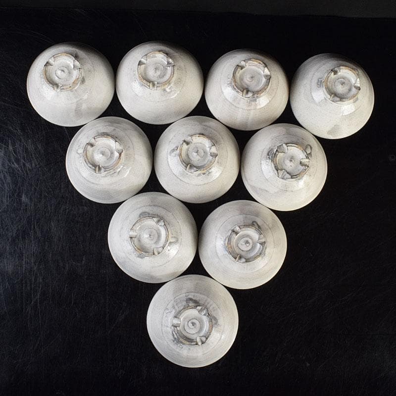 茶道具　黄ノ瀬窯　古萩　数茶碗　十客　共箱　M　R9166