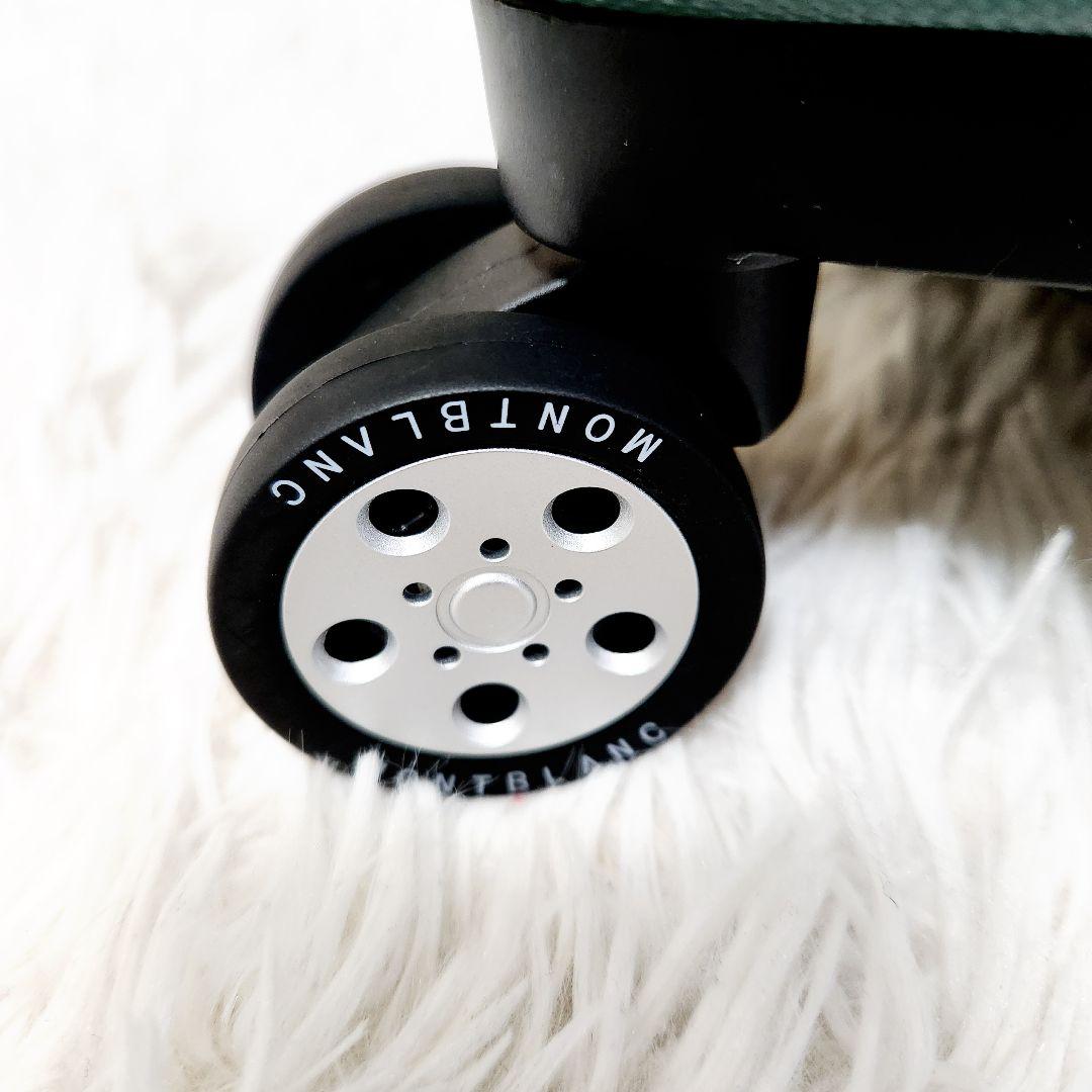 【新品】MONTBLANC キャリーケース 34L グリーン 機内持込み可能4輪