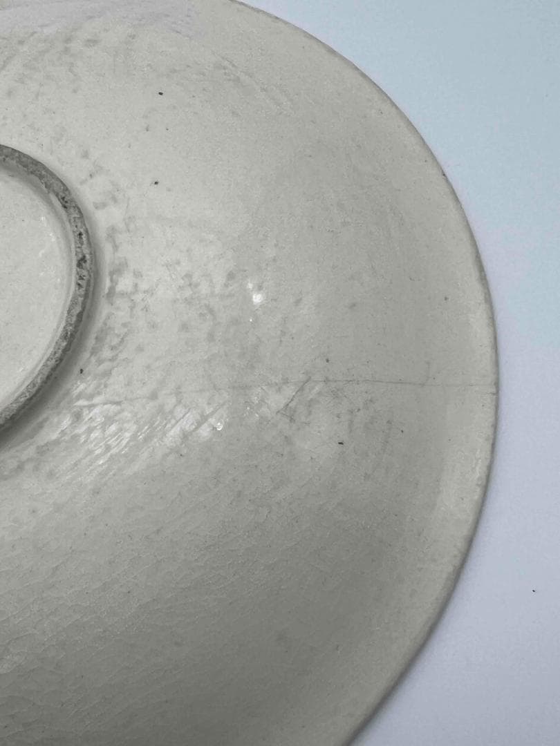 宋時代 定窯　白磁刻花皿 小盤　茶道具　繊細　唐物　古物(E-88)