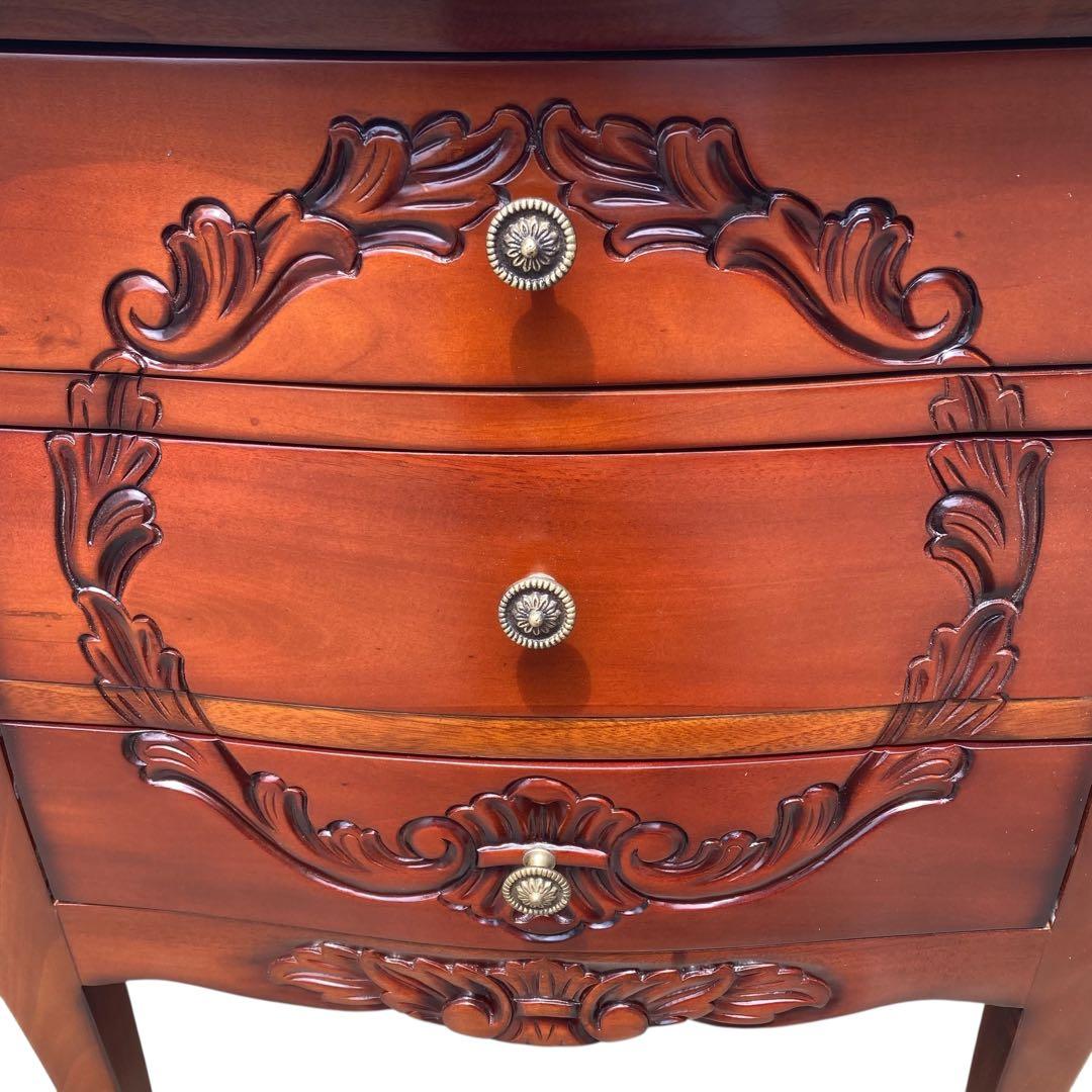 マホガニー　ロココ調　チェスト　猫脚