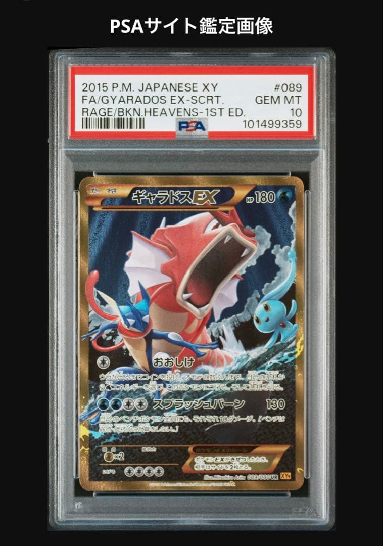はち⭐︎ギャラドスEX UR XY9 破天の怒り 089/080⭐︎PSA10